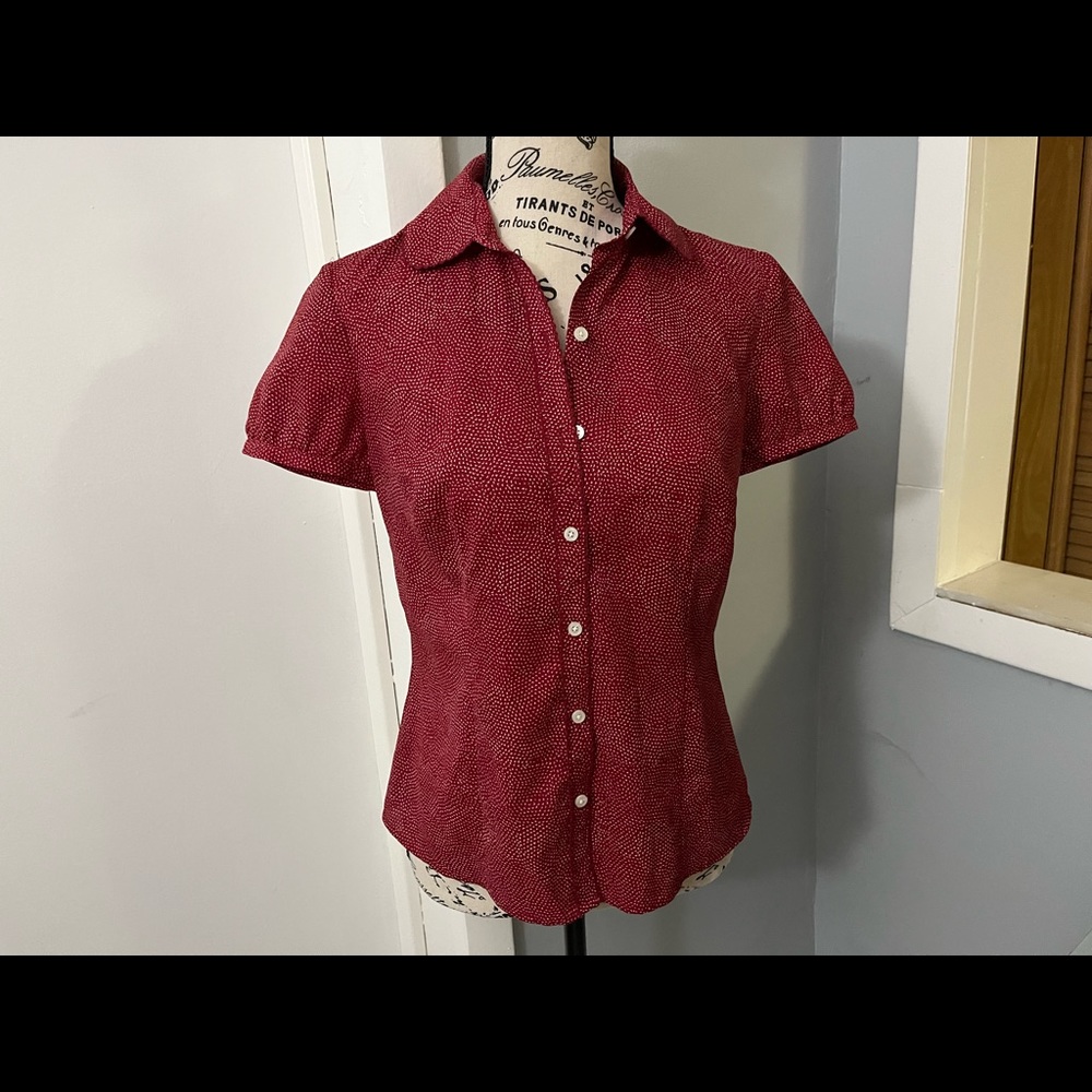 Loft top, 2, Red/White